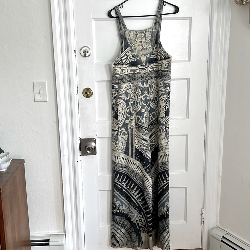 Camilla bohemian crystal embellished jumpsuit. In silk twill jacquard.